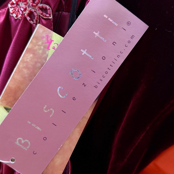 NWT Biscotti Girls Gorgeous Burgundy Velvet Holiday Party Dress - Picture 6 of 10